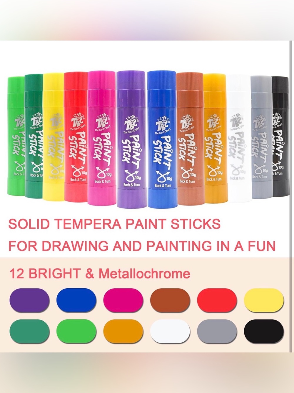 NWT Metallic 🎨 Paint Sticks 12ct